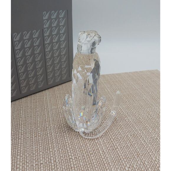 Swarovski Leopard #217093 - Etsy Swarovski Silver Crystal Cheetah Panther Leopard Jaguar Figurine Animal Decor